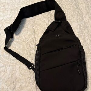 Elegant Black Travel Sling Bag for Women